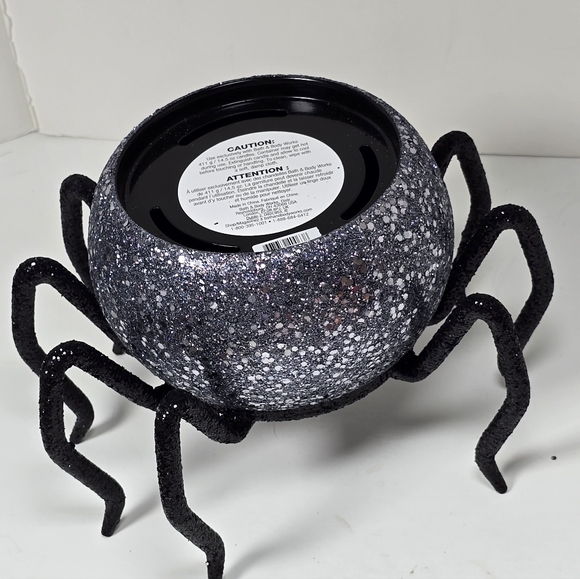 Bath & Body Works Glittery Spider 3 Wick Candle Holder Nwt - Picture 4 of 7